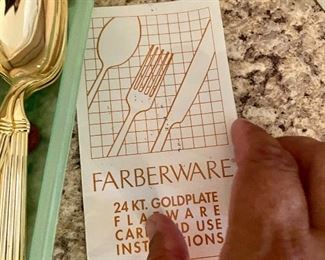 Farberware 24 KT. Goldplated Flatware