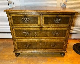 Matching Pair of Georgian Burlwood Chests
