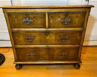 Matching Pair of Georgian Burlwood Chests