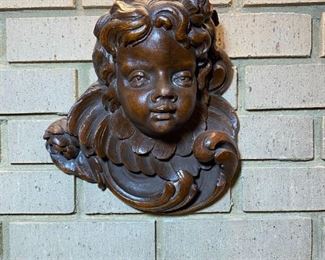 Pair of Cherub Heads
