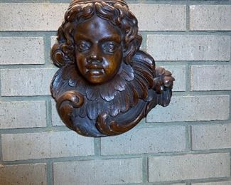 Pair of Cherub Heads
