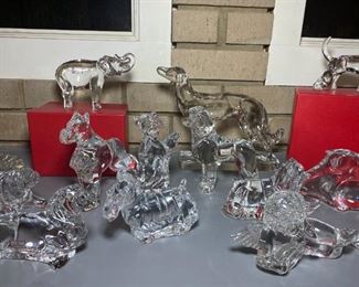 Baccarat Crystal Figures