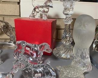 Baccarat Crystal Figures