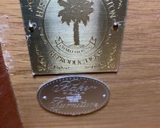 Baker Furniture Historic Charleston Demilune Cabinet