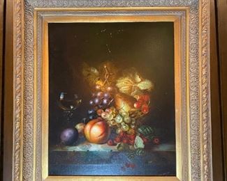 Oil on canvas still life