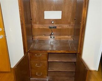 White Furniture TV Armoire