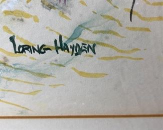 Loring Hayden Original Watercolor