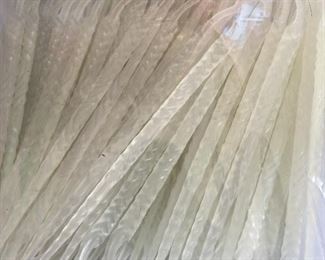 Vintage icicles to dot Christmas trees.