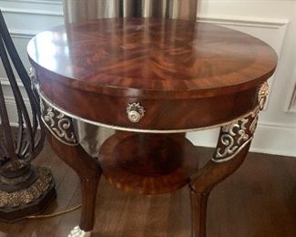 George II Mahongany End Table by Maitland Smith with Paw Feet