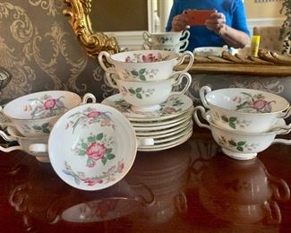 Wedgewood Charnwood Soup and Cream Bowls with Saucers