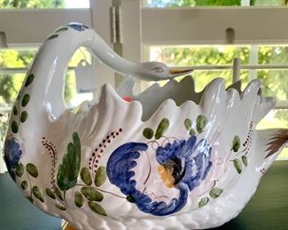 Ceramic Swan Planter
