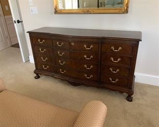 Heritage Flame Mahongany Triple Dresser