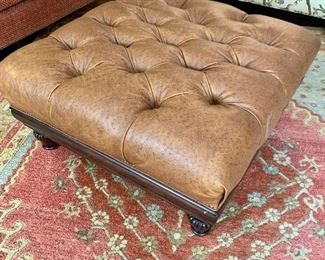 Hancock & Moore Leather Ottoman