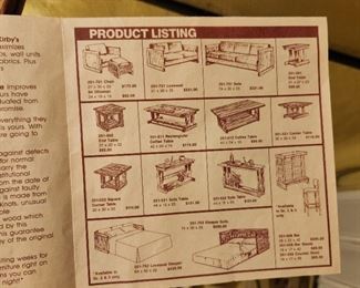 Kirby Furniture, similar to This End Up, solid wood and very heavy. (if considering this, bring loading/moving help)