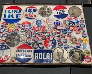 Ike Political Buttons Adlai 
