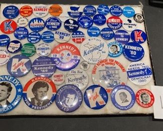 Ted Kennedy Campaign Buttons