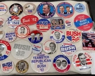 George Bush Political Buttons