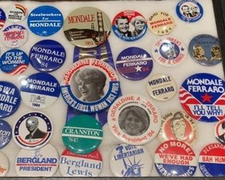 Mondale Ferraro Buttons