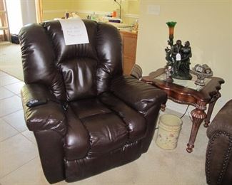 This "lift" leather recliner is like new. It was a recent purchase and used very little.