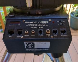 Meade LX200 control panel