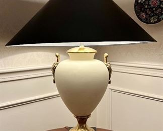 Decorative Lamp with Gold Accents