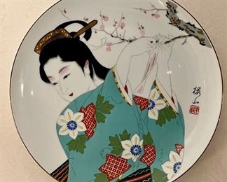 Japanese Geisha Plate