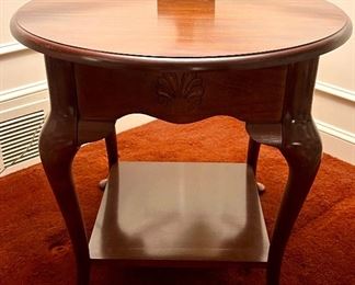 Side Table with Shell Emblem