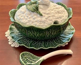 Cabbage Soup Tureen with Underplate