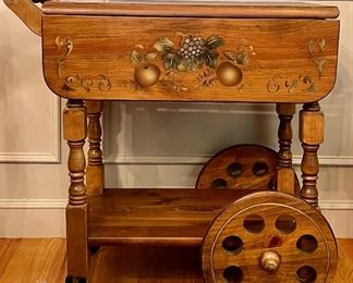 Hand Painted Tea Cart