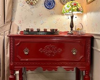Painted Paine Furniture Server, One Drawer