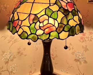 Stained Glass Floral Lamp