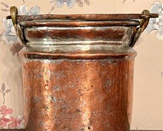 Hammered Copper Bucket