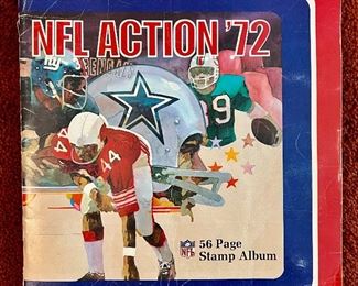 NFL Action '72 Stamp Album