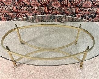 Brass & Glass Coffee Table