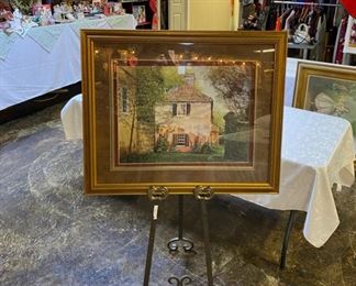 c.1989, Contemporary Artist JAMES ASHER, The Van Sant Collection, Watercolor on Paper, Framed, Quadruple Matted, 30" x 36"