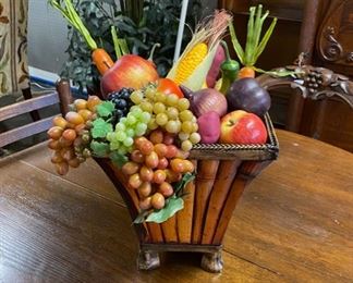 18" Custom Made Colorful Fruit Basket 