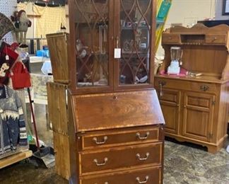 Front View of the Antique Secretary 