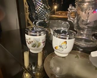 ROYAL WORCESTER Porcelain Hand Painted Egg Coddlers