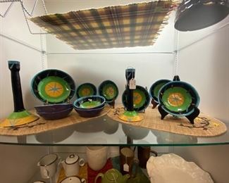 Green and Blue Pottery 