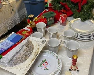 Christmas Decor and Dinnerware