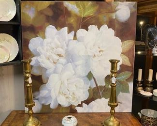 36" Oil on Canvas Floral Picture