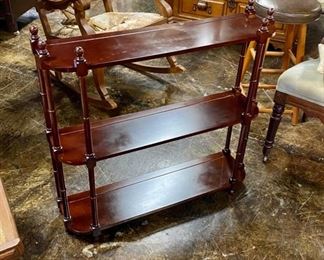 Vintage BOMBAY 3-Tier Mahogany Wall