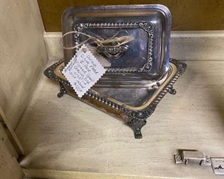 Vintage Silver Plated Serving Dish 