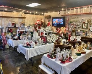 A large selection of Christmas Decorative Items