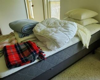 Single bed , mattress is members foam  very low use.