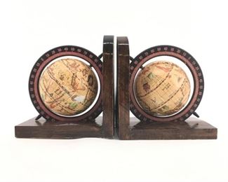 Vintage Goodies Globe Bookends
