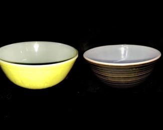 2pc. Pyrex Milk Glass Bowls
