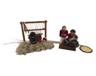 Vintage 3pc. Native American Decorative Dolls
