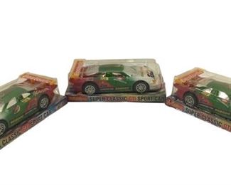Vintage 3pc. GTi Friction Sports Car Model Set
