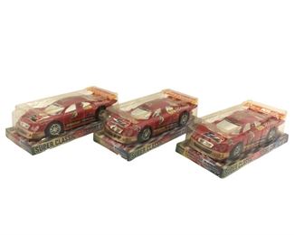3pc. Vintage Racing GTI Friction Sport Car Models
